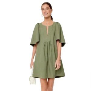 TUCKERNUCK Sage Finley Flutter Sleeve Pomander Place Dress